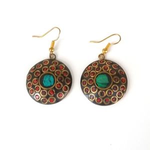 Ethnic Tradition turquoise with with red stones